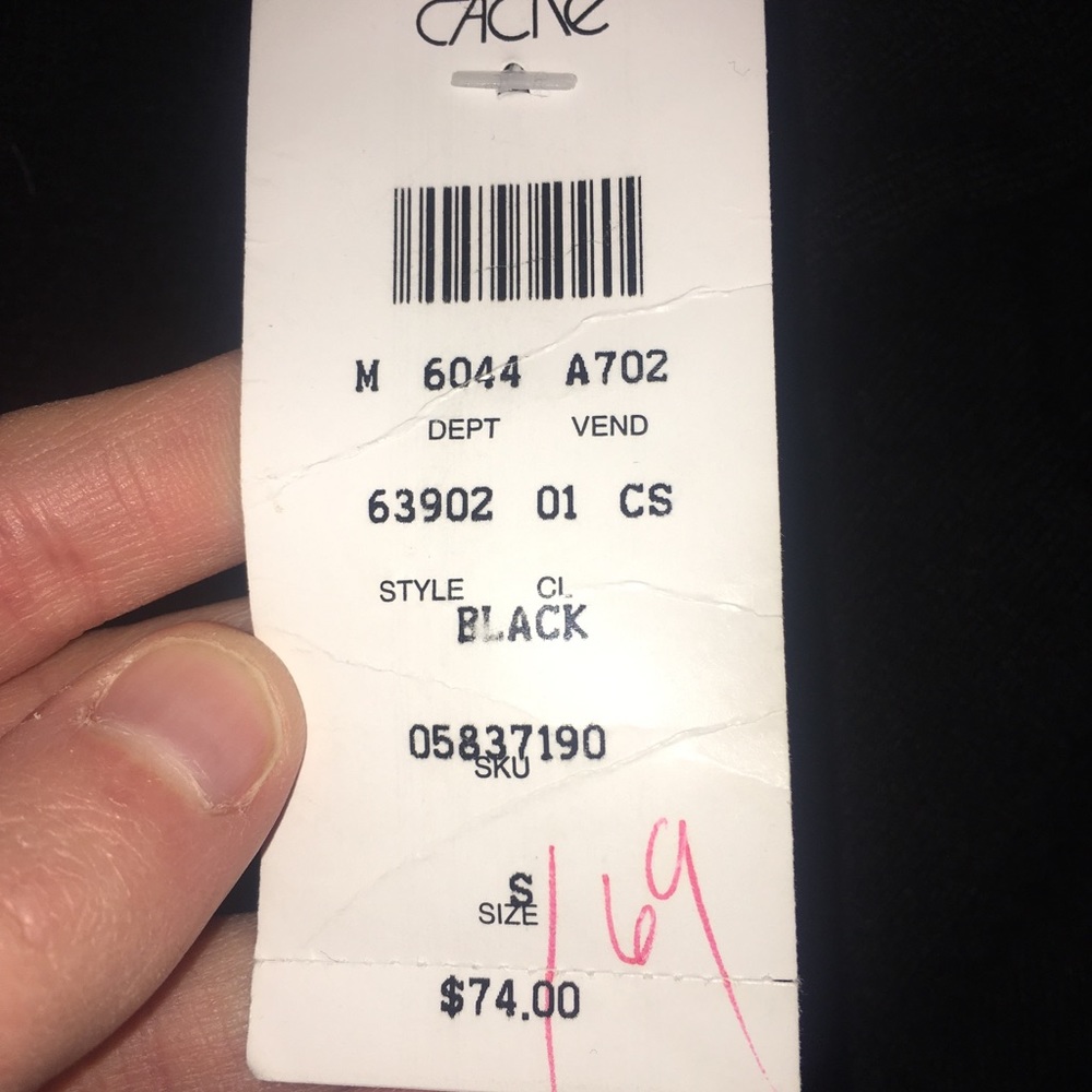 Cache Black Long Short Sleeve Turtleneck - image 2